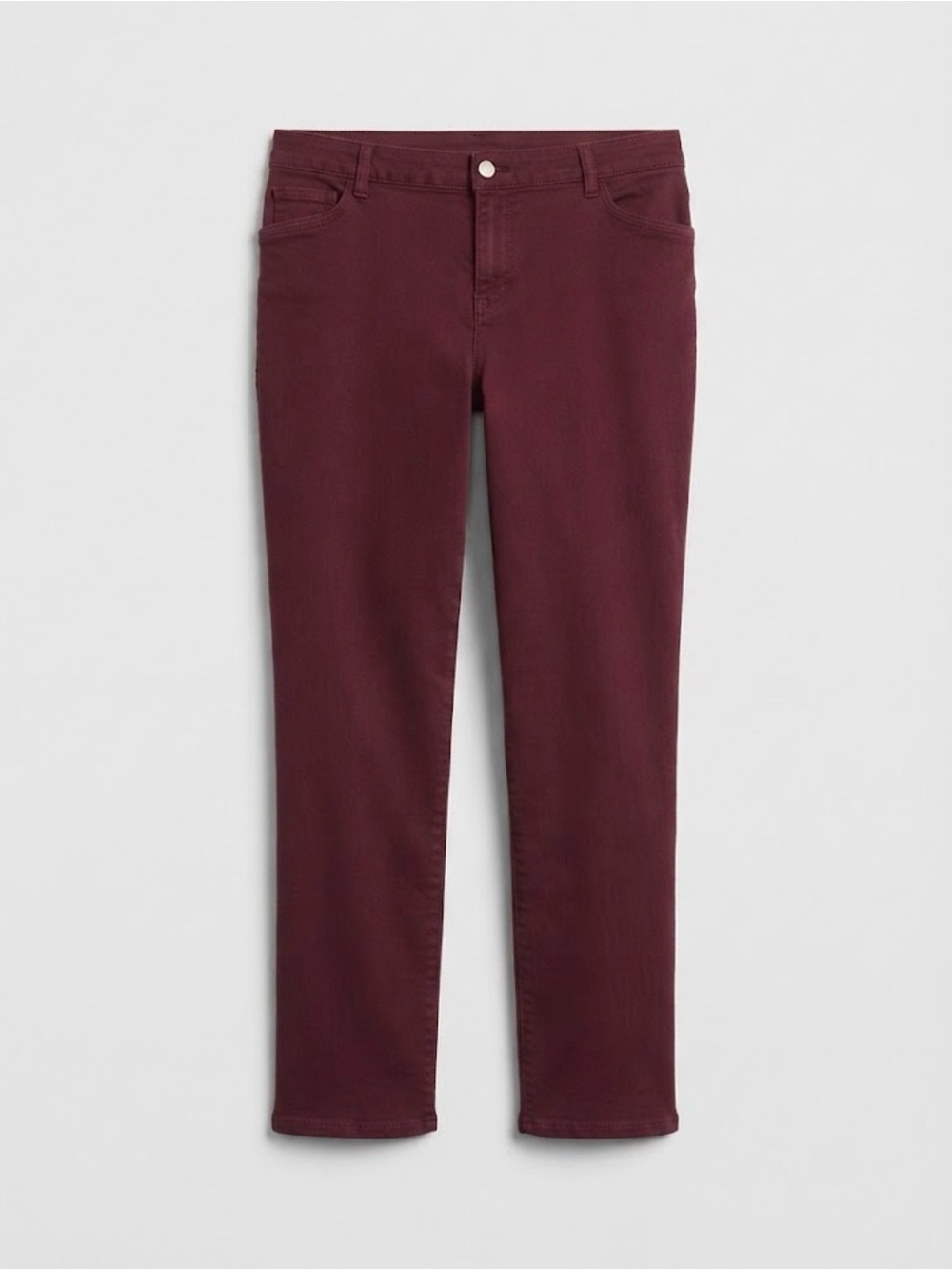 Signature slimming by CJ Banks Straight Jeans in Burgundy